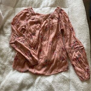 Floral Square Neck Lauren Conrad Top